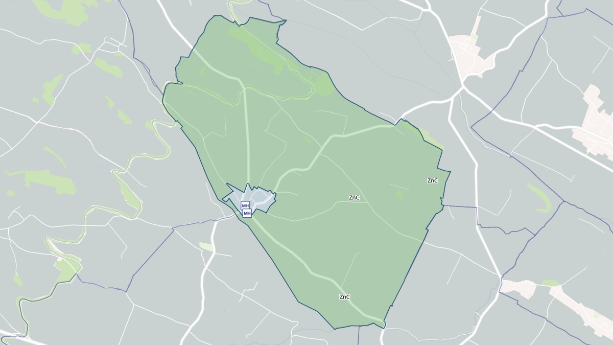 Aperçu cartographique de Airoux, centré sur la commune