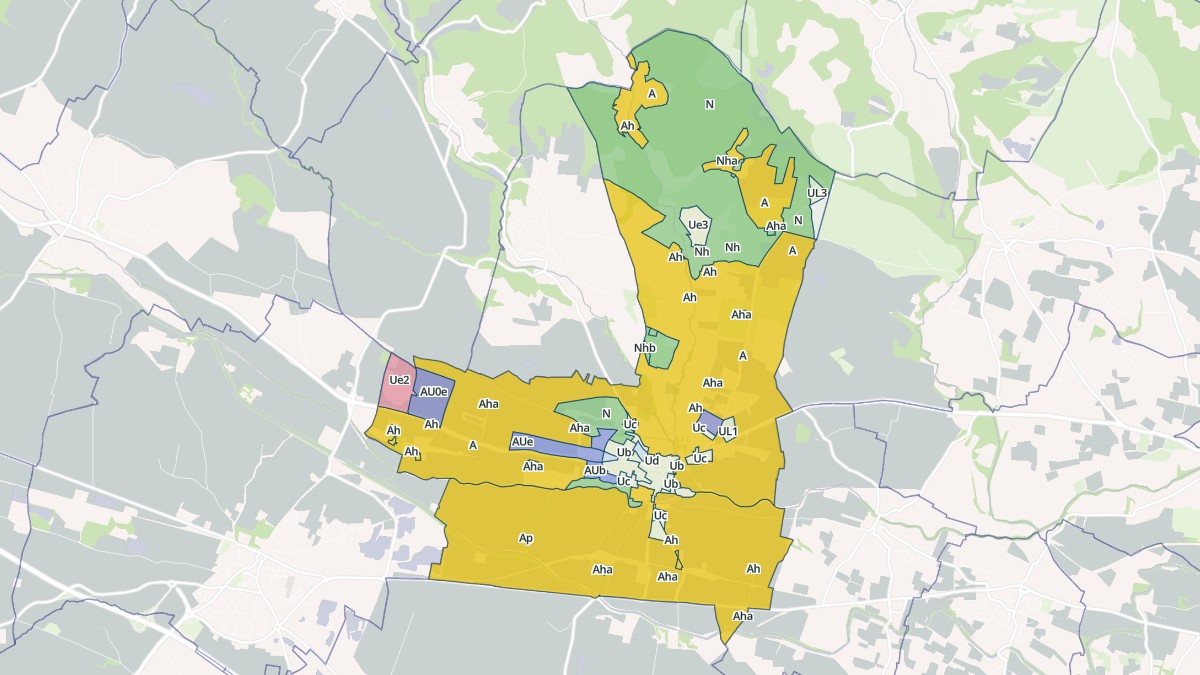 Aperçu cartographique de Alzonne, centré sur la commune