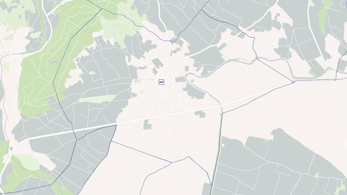 Aperçu cartographique de Argeliers, centré sur la commune