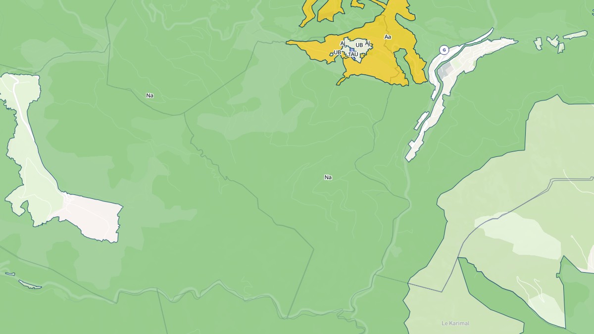 Aperçu cartographique de Artigues, centré sur la commune
