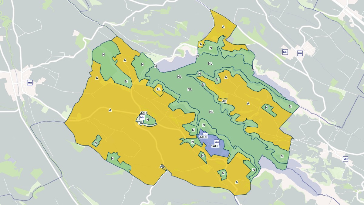 Aperçu cartographique de Belflou, centré sur la commune