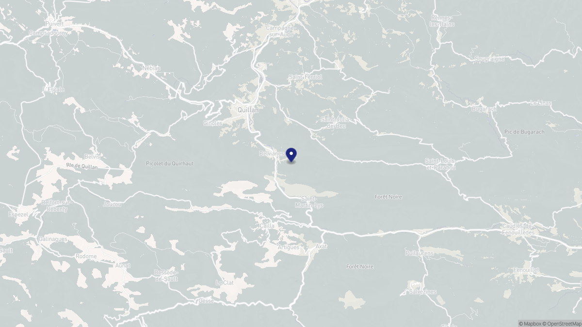 Aperçu cartographique de Belvianes-et-Cavirac, centré sur la commune