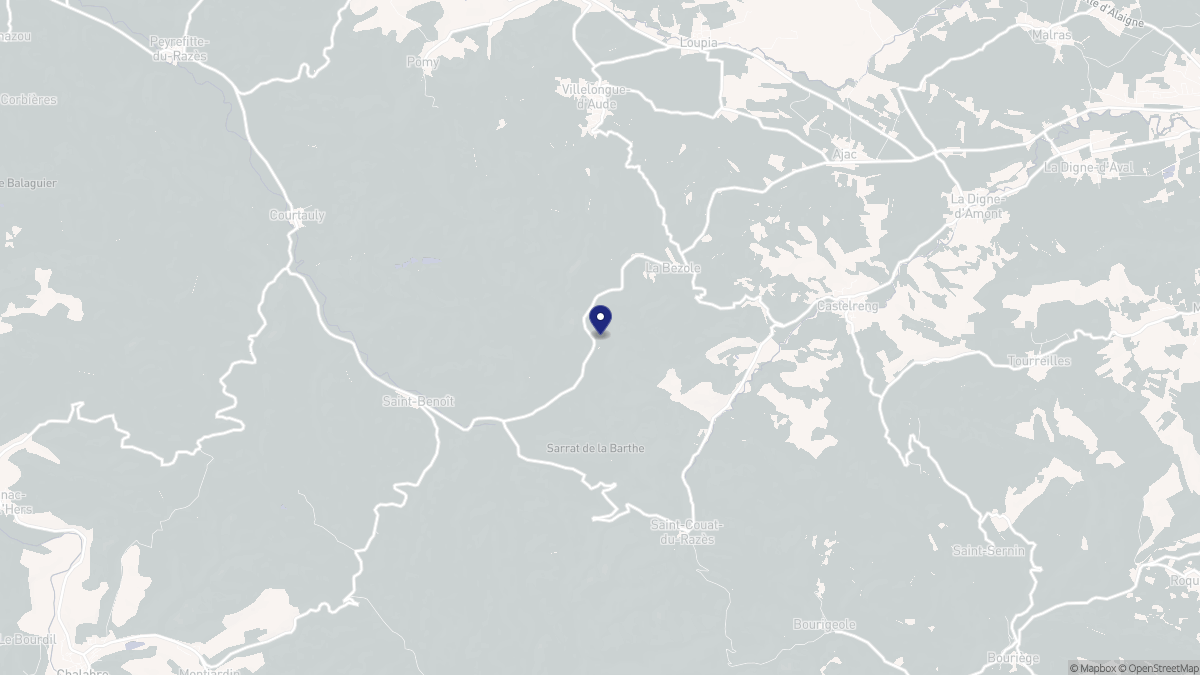 Aperçu cartographique de La Bezole, centré sur la commune