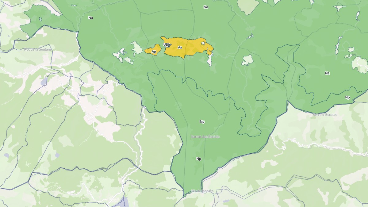 Aperçu cartographique de Le Bousquet, centré sur la commune