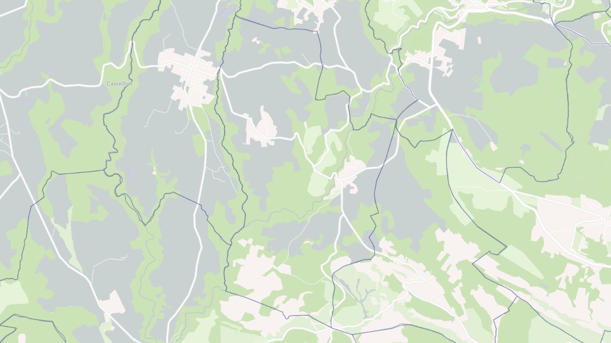 Aperçu cartographique de Brousses-et-Villaret, centré sur la commune
