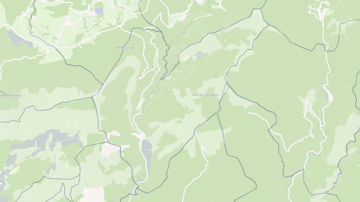 Aperçu cartographique de Cabrespine, centré sur la commune