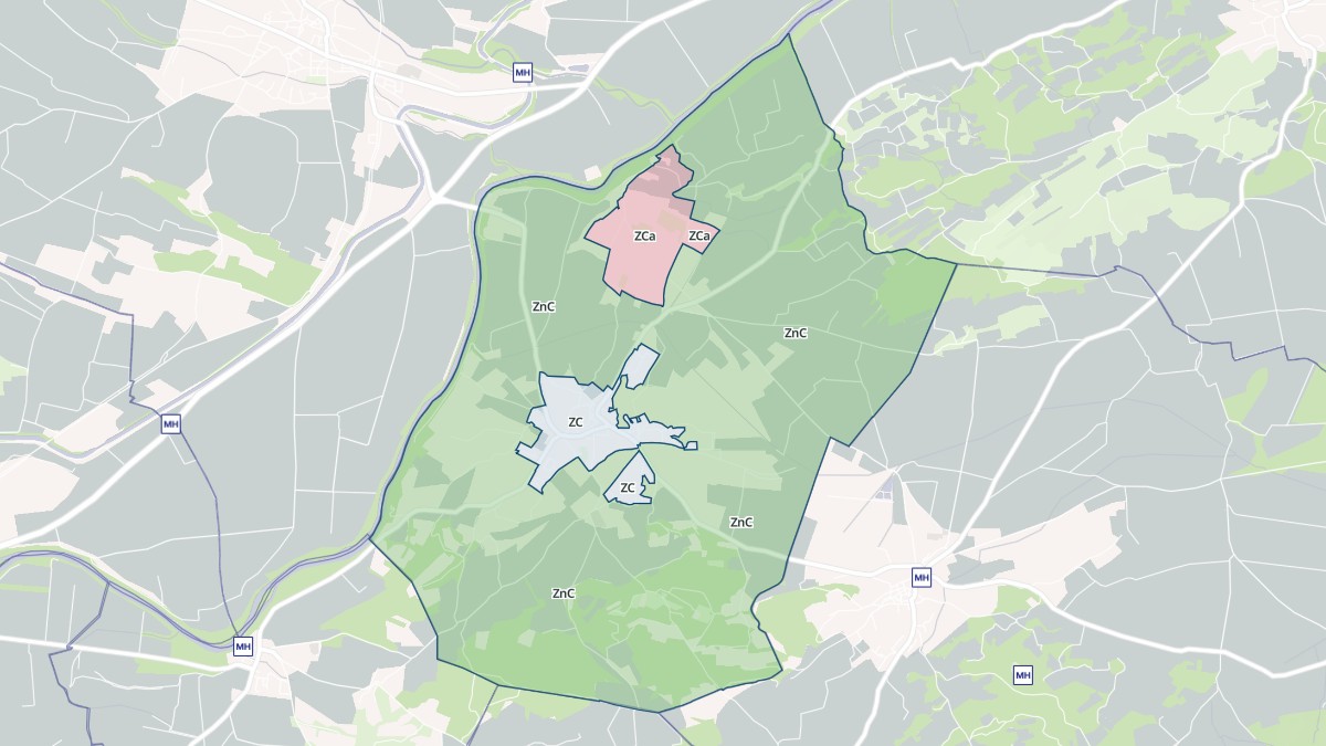 Aperçu cartographique de Castelnau-d'Aude, centré sur la commune