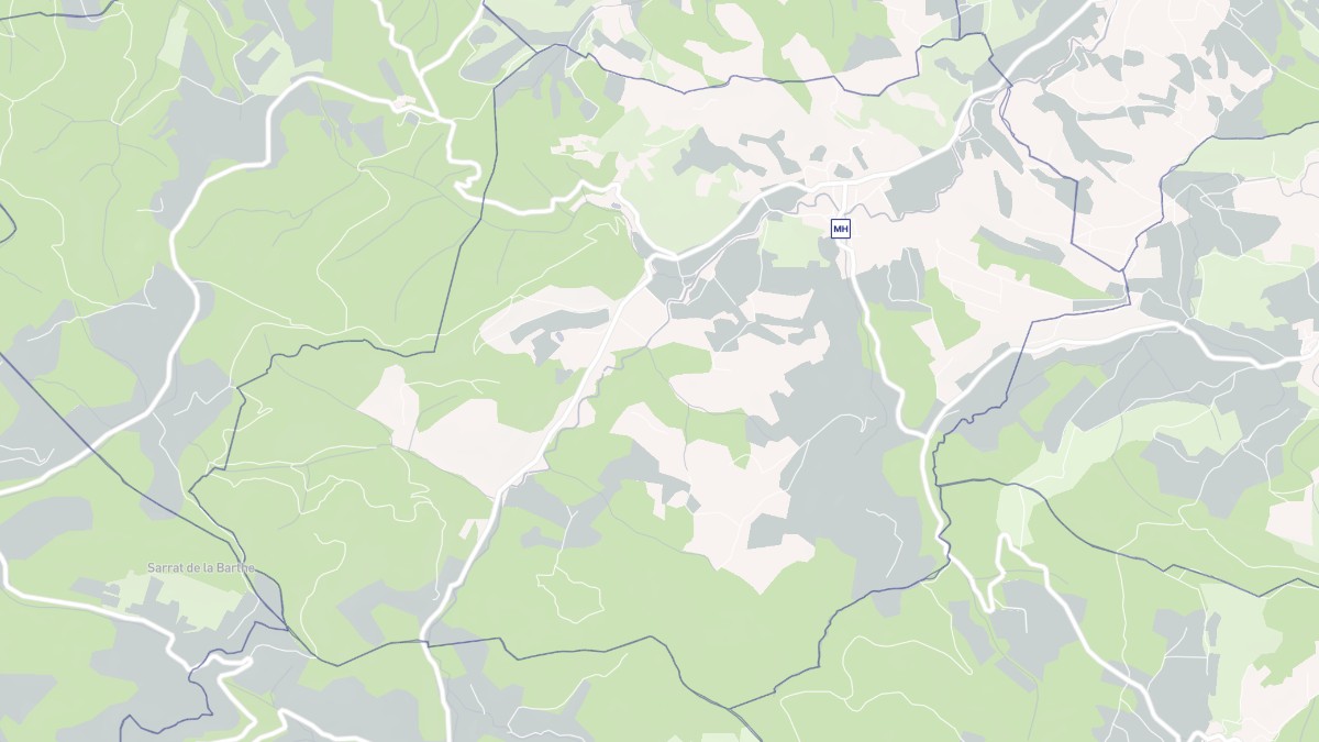 Aperçu cartographique de Castelreng, centré sur la commune