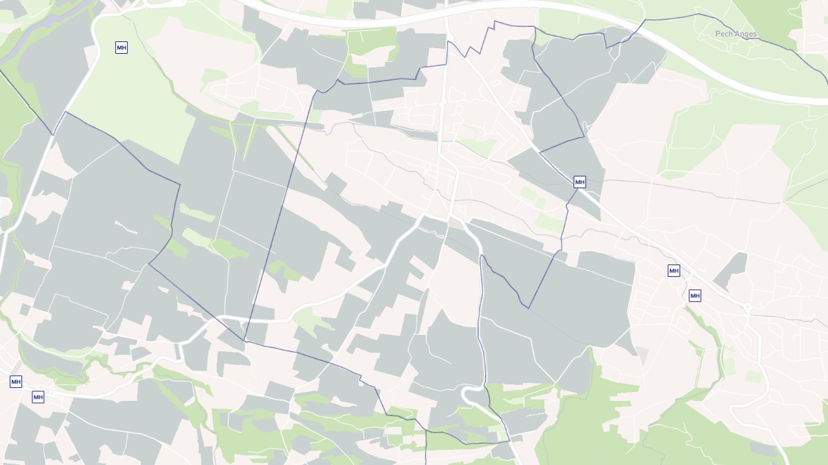 Aperçu cartographique de Cazilhac, centré sur la commune