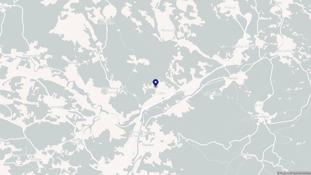 Aperçu cartographique de Cépie, centré sur la commune