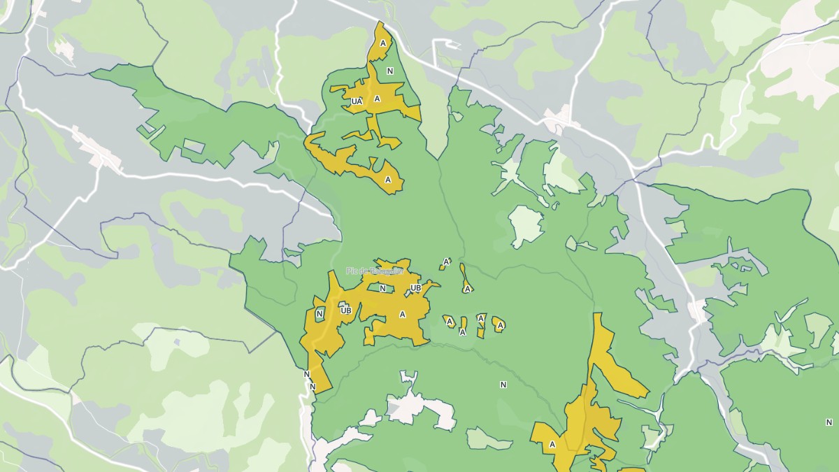 Aperçu cartographique de Corbières, centré sur la commune