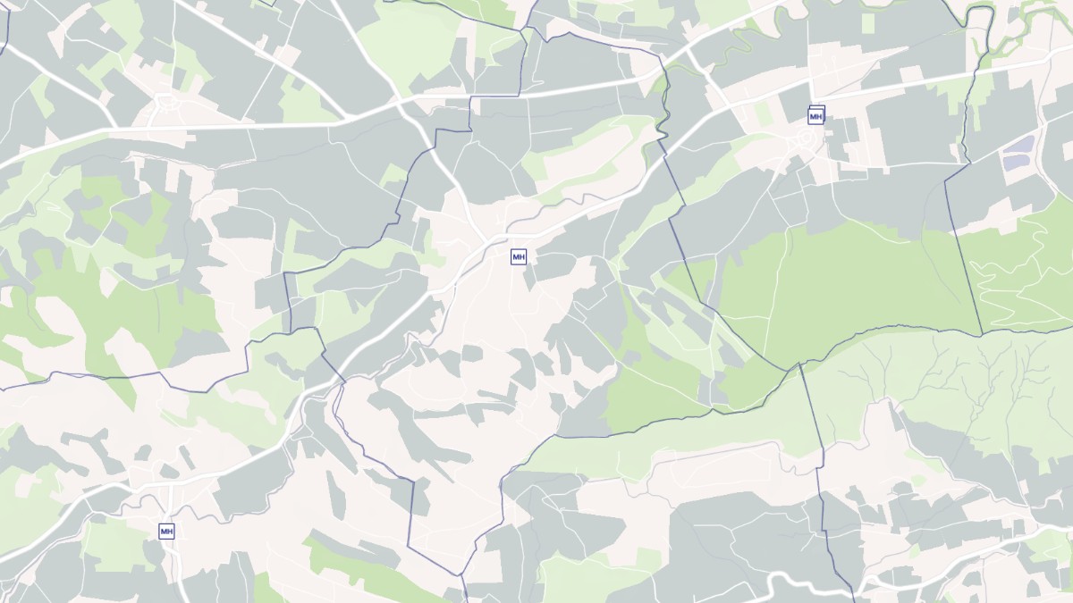Aperçu cartographique de La Digne-d'Amont, centré sur la commune