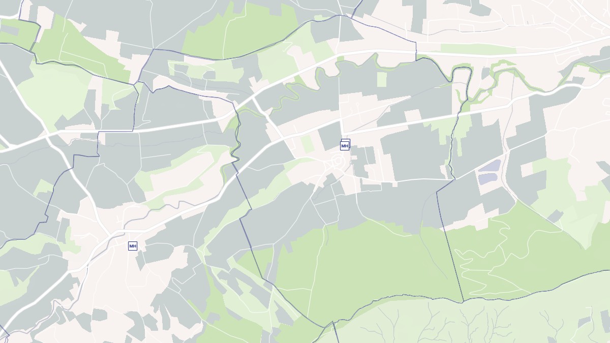 Aperçu cartographique de La Digne-d'Aval, centré sur la commune