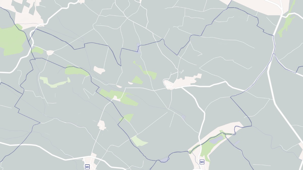 Aperçu cartographique de Ferran, centré sur la commune