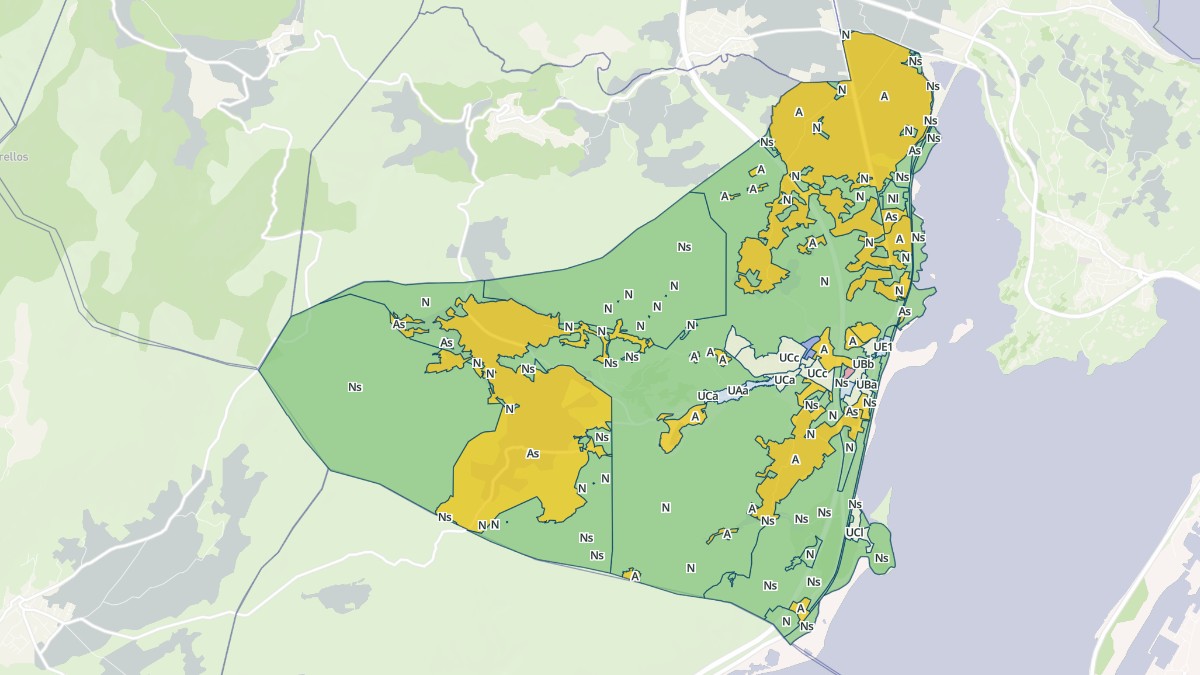 Aperçu cartographique de Fitou, centré sur la commune