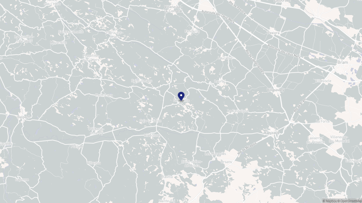 Aperçu cartographique de Generville, centré sur la commune