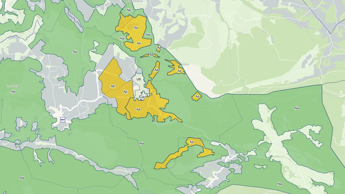 Aperçu cartographique de Granès, centré sur la commune