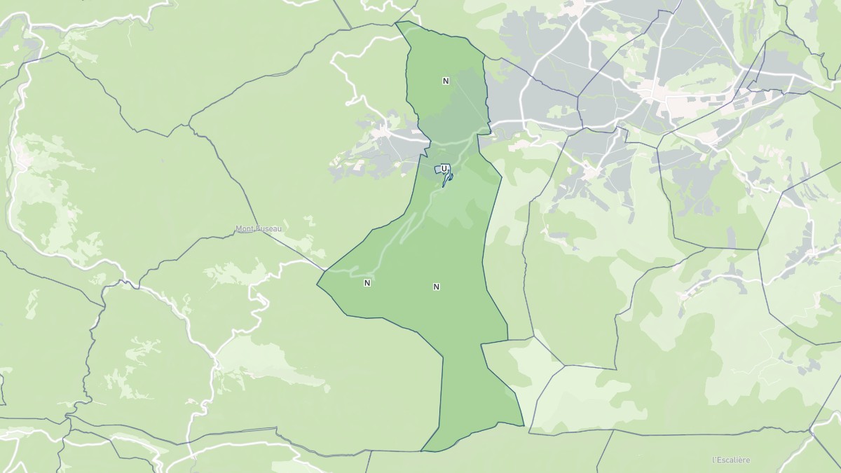 Aperçu cartographique de Labastide-en-Val, centré sur la commune