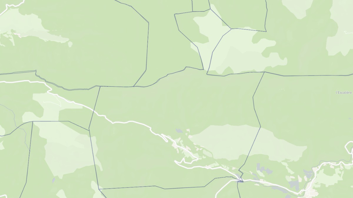 Aperçu cartographique de Lairière, centré sur la commune