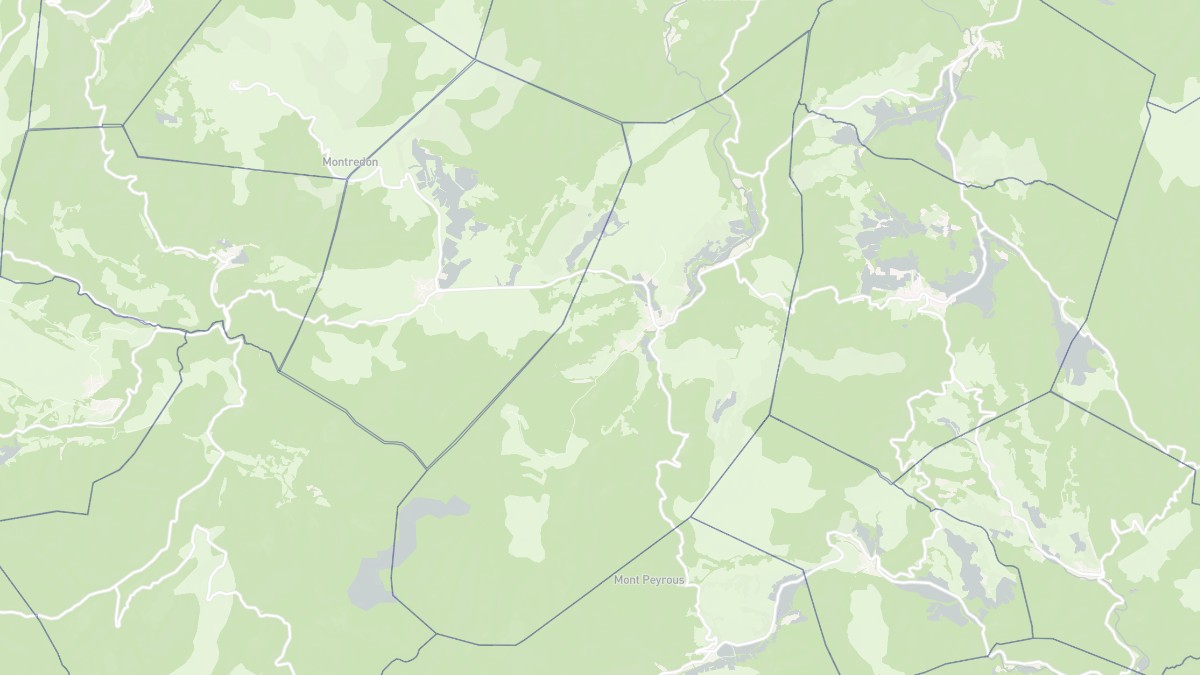 Aperçu cartographique de Laroque-de-Fa, centré sur la commune