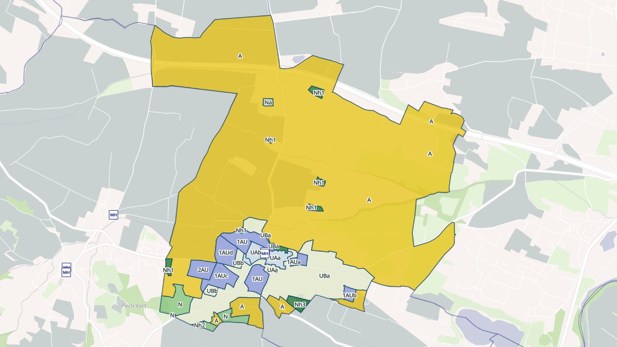 Aperçu cartographique de Lavalette, centré sur la commune