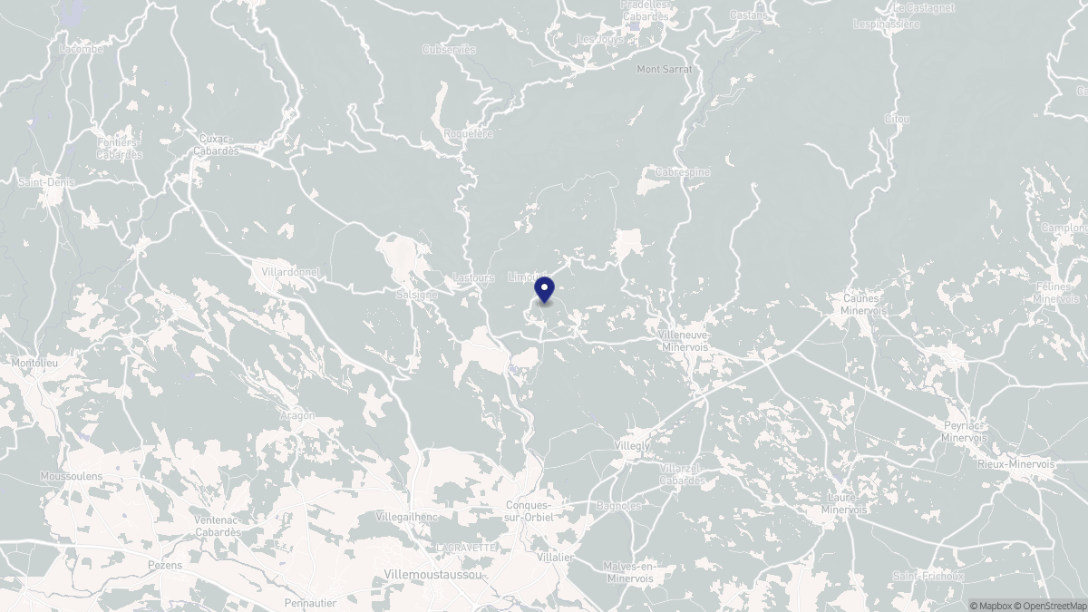 Aperçu cartographique de Limousis, centré sur la commune