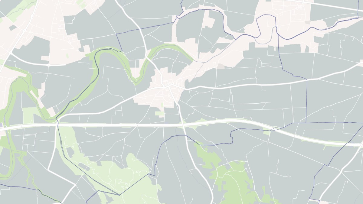 Aperçu cartographique de Luc-sur-Orbieu, centré sur la commune