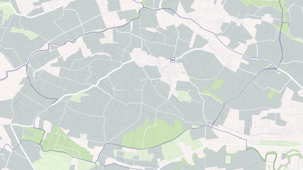 Aperçu cartographique de Malras, centré sur la commune
