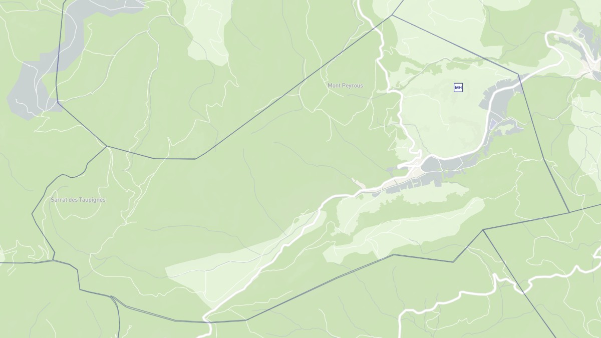 Aperçu cartographique de Massac, centré sur la commune