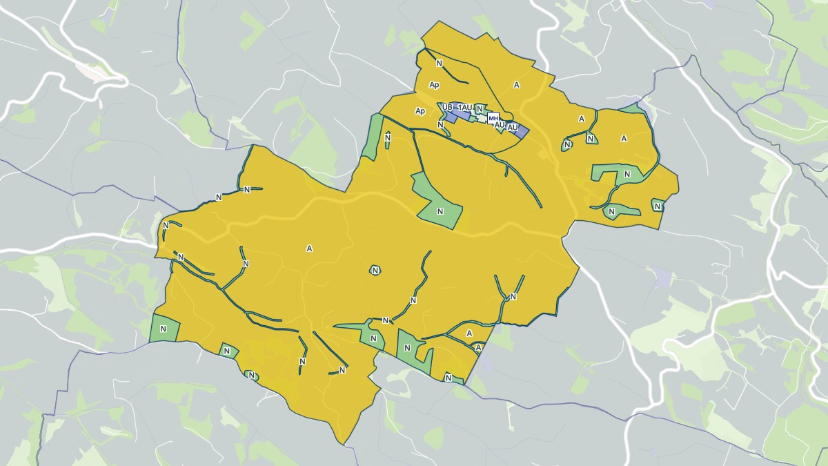Aperçu cartographique de Mézerville, centré sur la commune