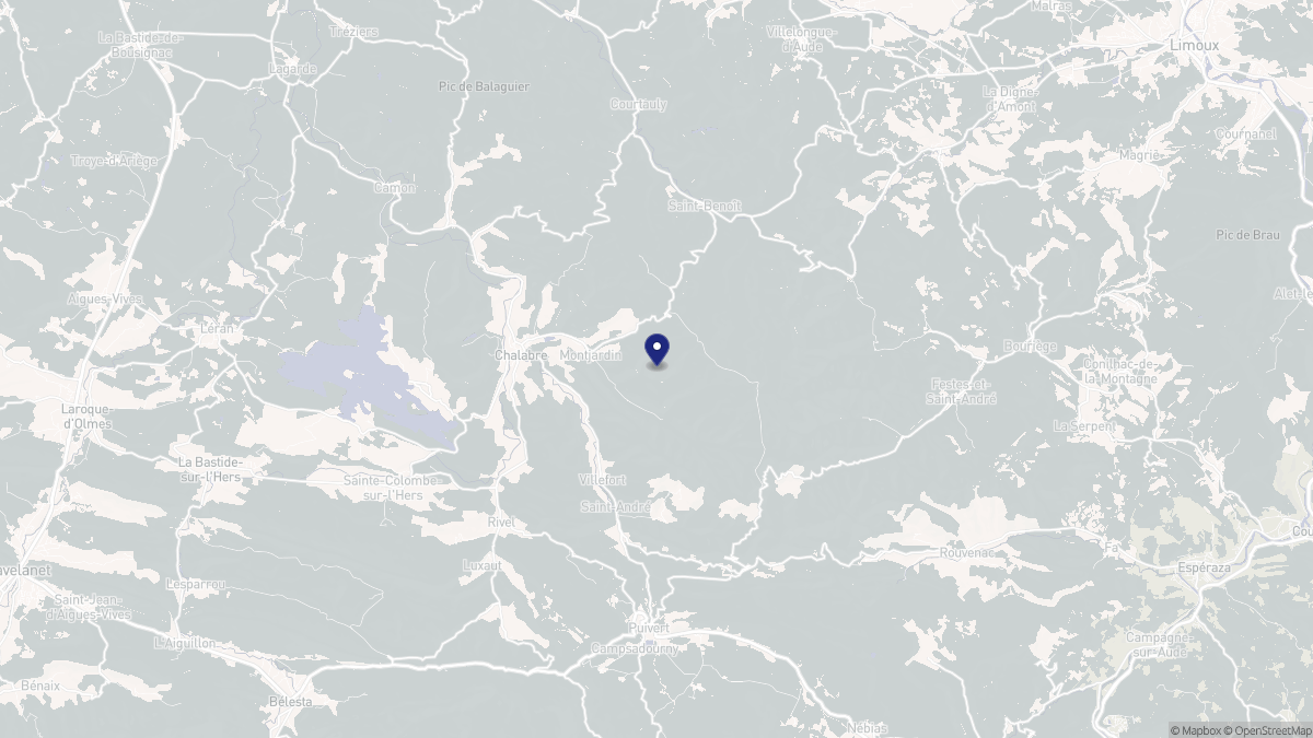 Aperçu cartographique de Montjardin, centré sur la commune