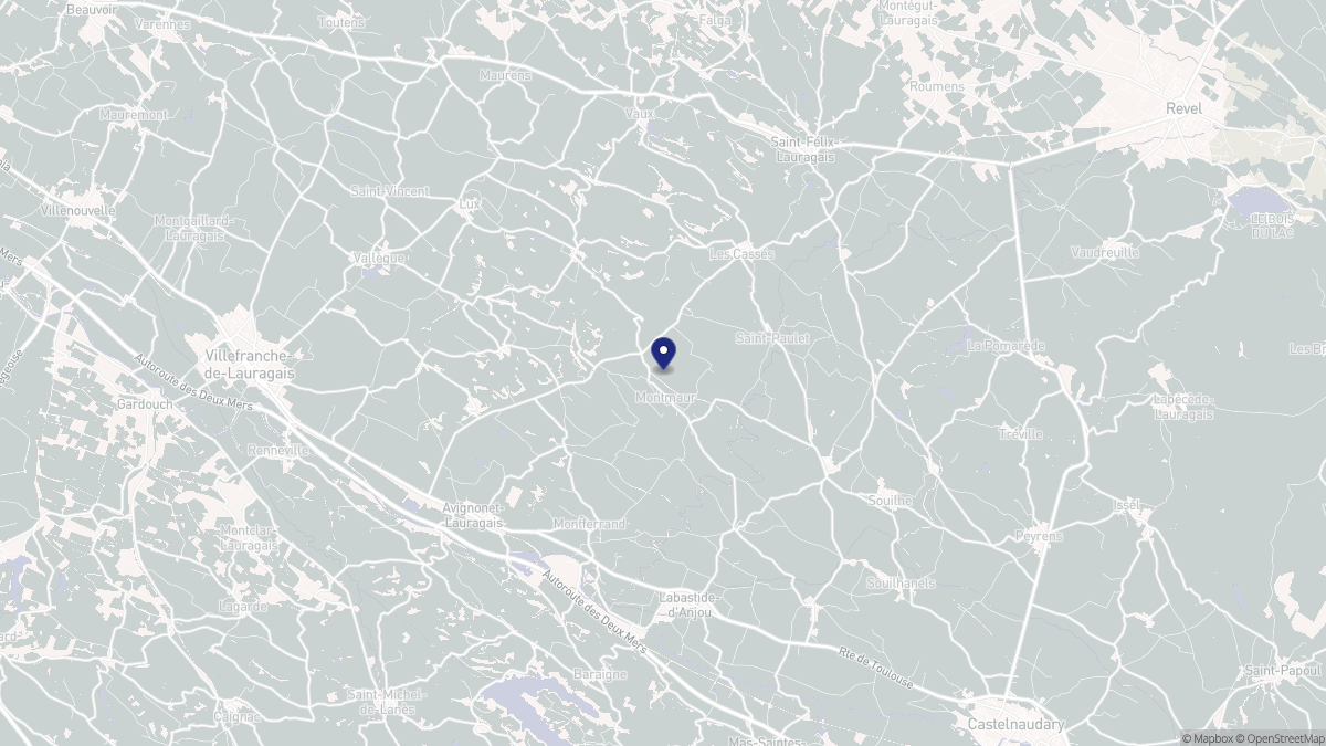 Aperçu cartographique de Montmaur, centré sur la commune