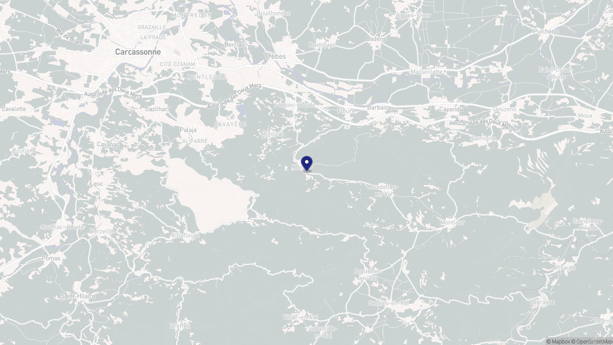 Aperçu cartographique de Monze, centré sur la commune