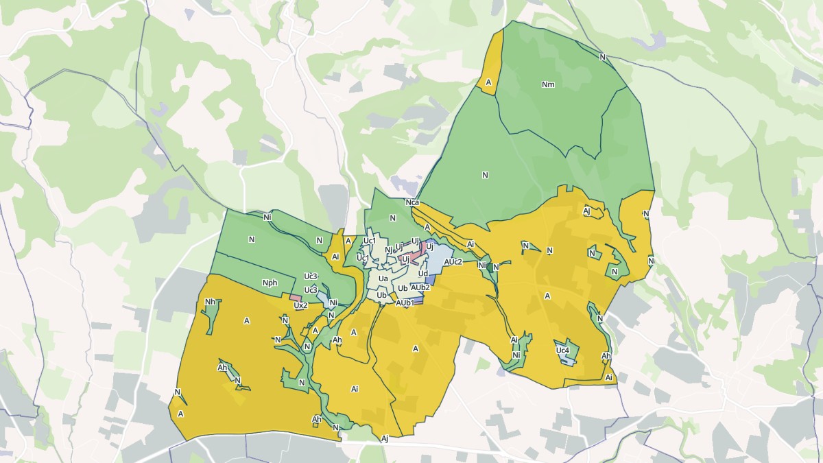Aperçu cartographique de Moussoulens, centré sur la commune