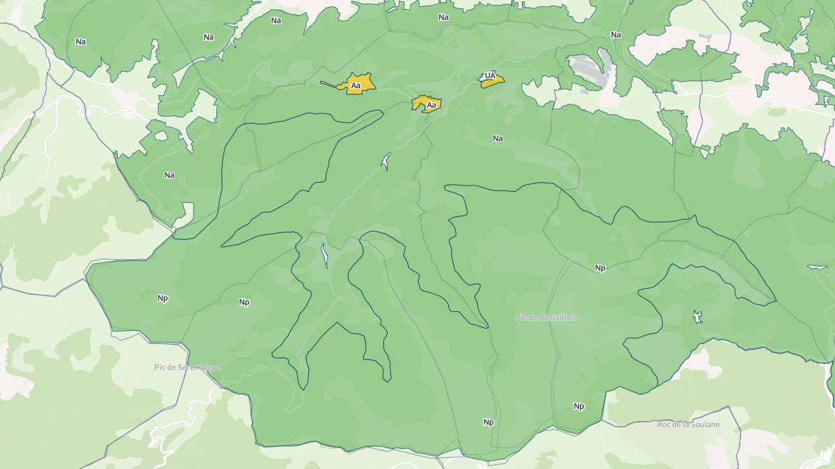 Aperçu cartographique de Niort-de-Sault, centré sur la commune
