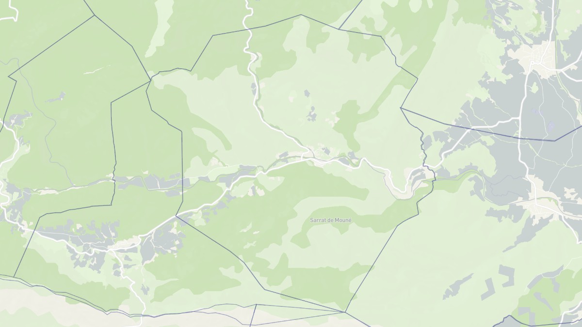 Aperçu cartographique de Padern, centré sur la commune
