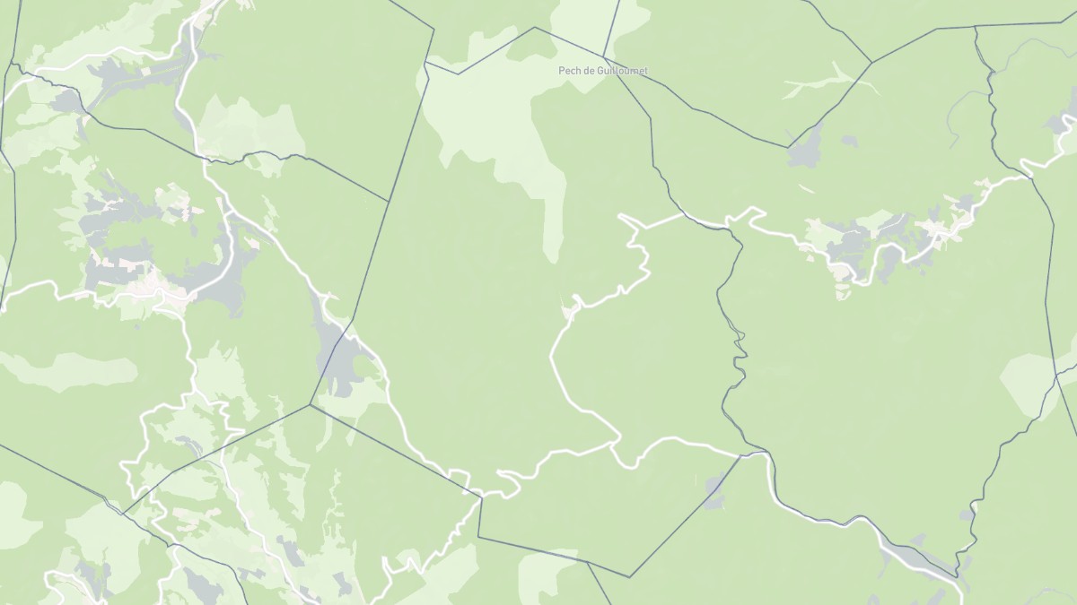 Aperçu cartographique de Palairac, centré sur la commune