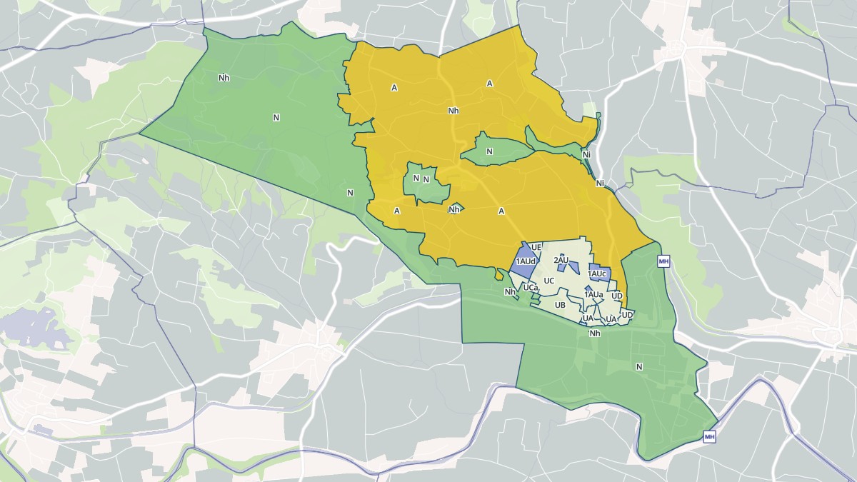 Aperçu cartographique de Paraza, centré sur la commune
