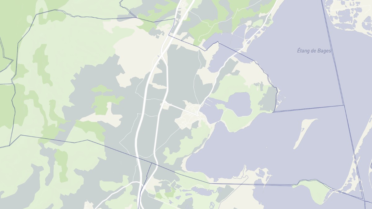 Aperçu cartographique de Peyriac-de-Mer, centré sur la commune