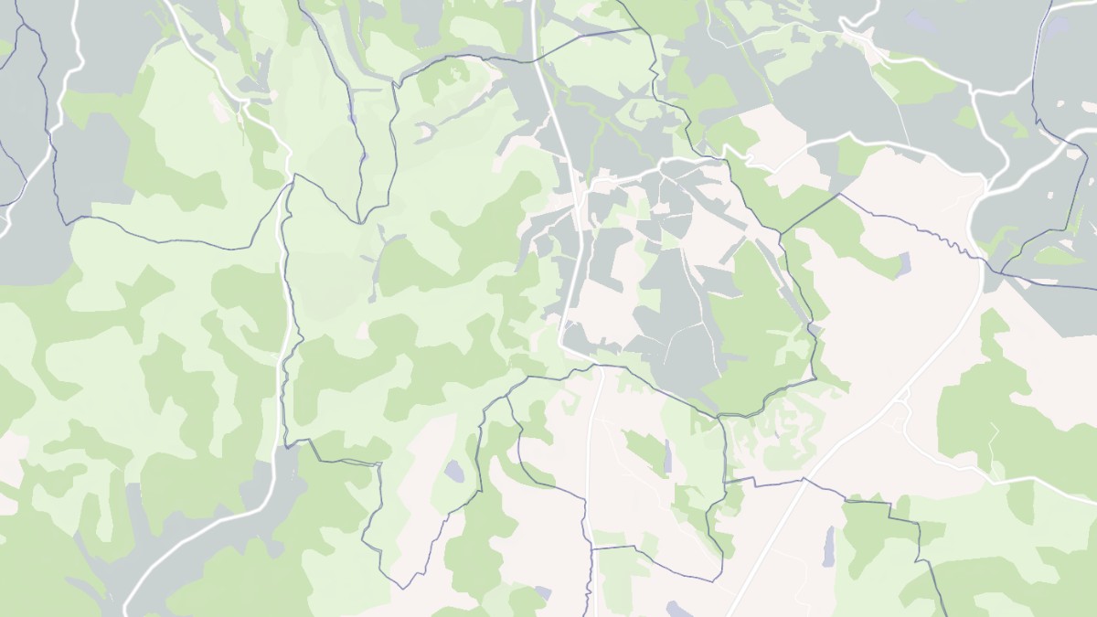 Aperçu cartographique de Plavilla, centré sur la commune