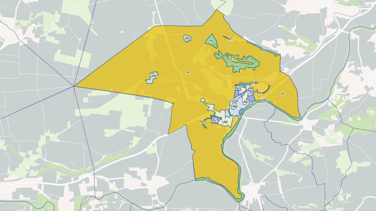 Aperçu cartographique de Puichéric, centré sur la commune