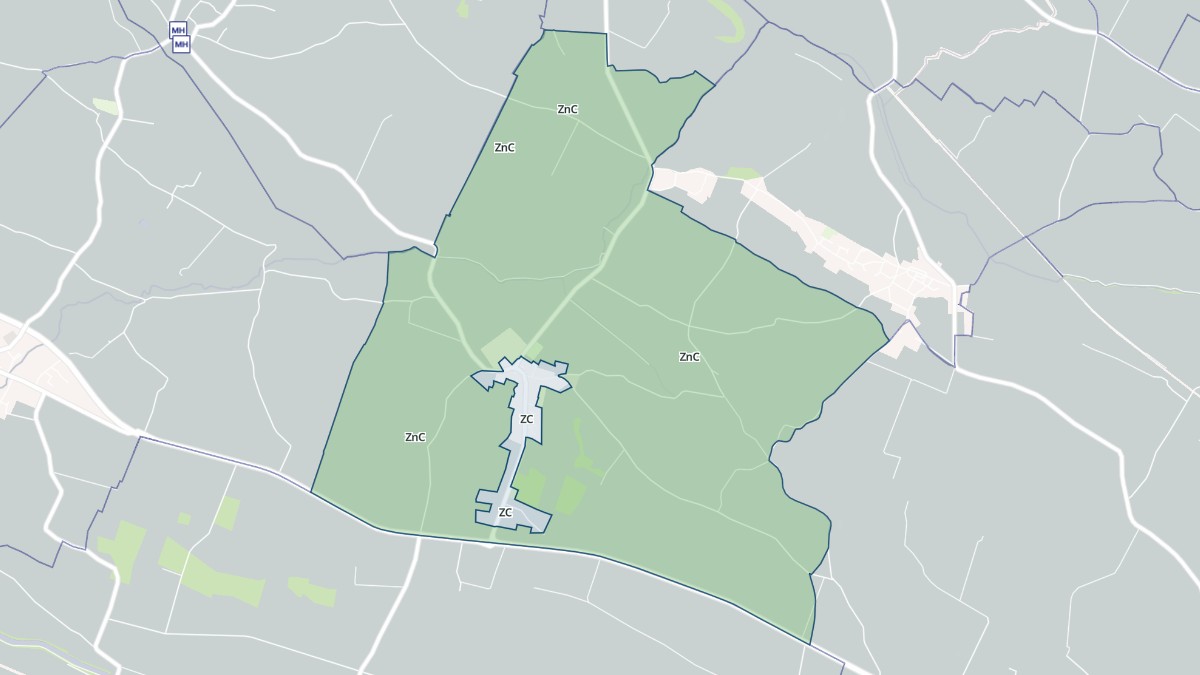 Aperçu cartographique de Ricaud, centré sur la commune