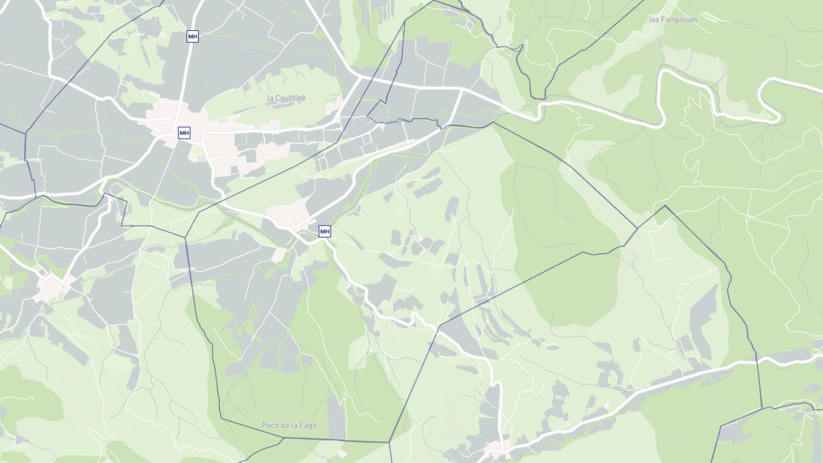 Aperçu cartographique de Rieux-en-Val, centré sur la commune