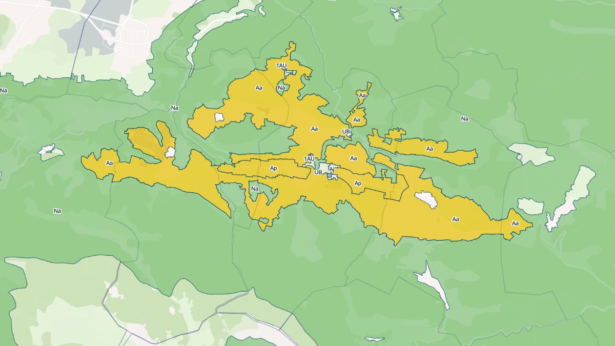 Aperçu cartographique de Rodome, centré sur la commune