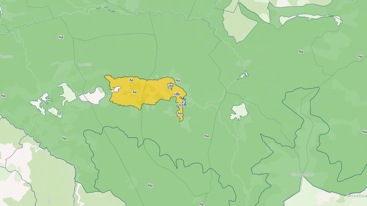 Aperçu cartographique de Roquefort-de-Sault, centré sur la commune