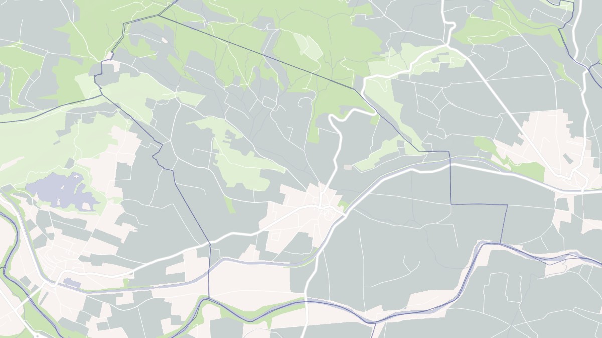 Aperçu cartographique de Roubia, centré sur la commune