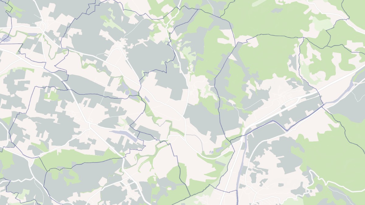 Aperçu cartographique de Saint-Martin-de-Villereglan, centré sur la commune
