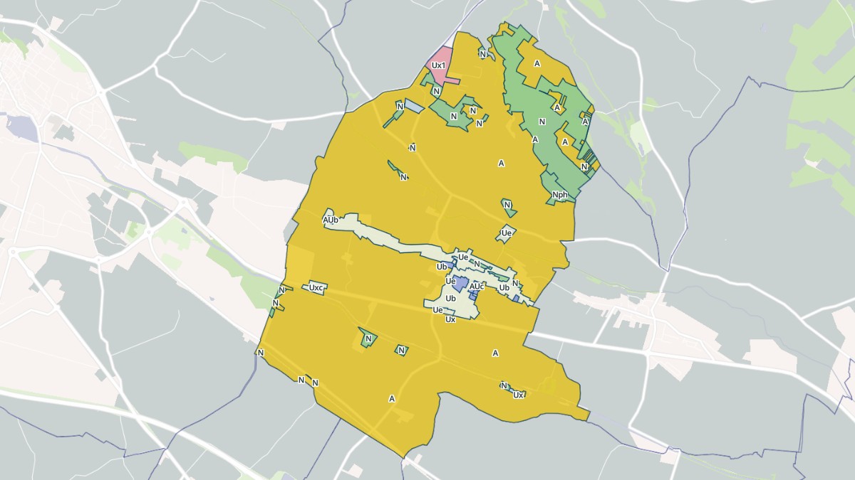 Aperçu cartographique de Saint-Martin-Lalande, centré sur la commune