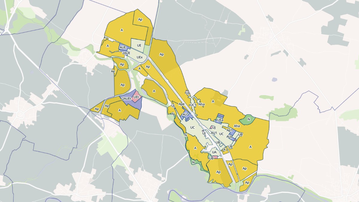 Aperçu cartographique de Sallèles-d'Aude, centré sur la commune