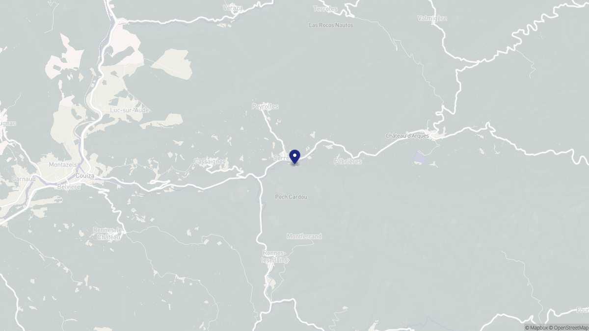 Aperçu cartographique de Serres, centré sur la commune
